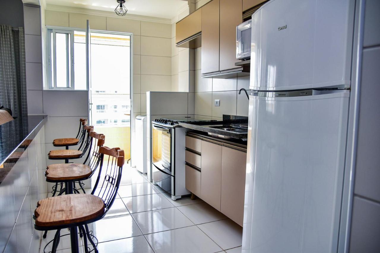 Apto C Wi-Fi A Beira-Mar Na Praia Jardim Real Sp Apartamento Praia Grande  Exterior foto